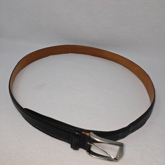 Martin Dingman Belt Mens Sz 40 Premium European Calfskin Black Leather - Picture 13 of 16